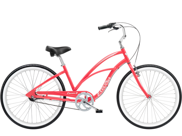 Bike Electra Cruiser 3i Step Thru Hibiscus